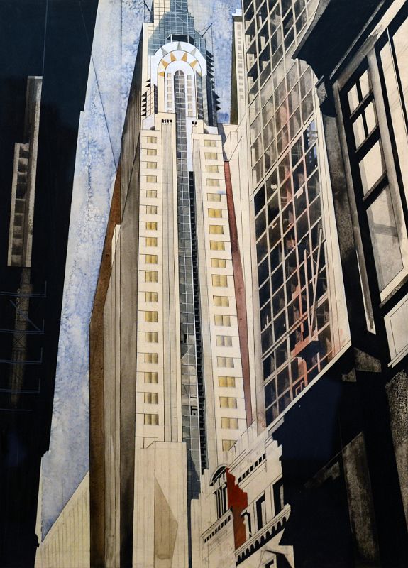 12 The Chrysler Building Under Construction - Earl Horter 1931 Whitney Museum Of American Art New York City